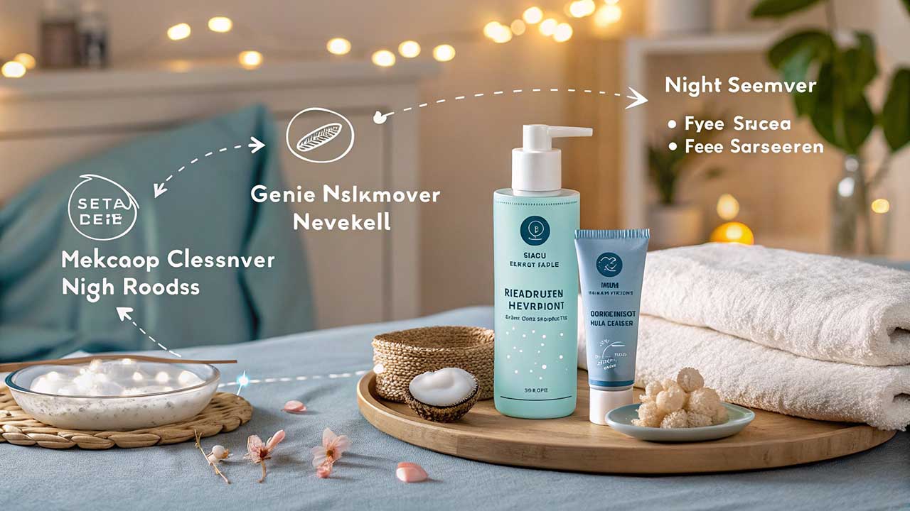 Pentingnya Pembersih Makeup dan Sunscreen dalam Tahapan Skincare Malam Hari