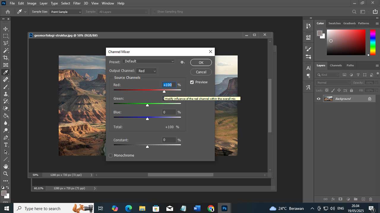 Mengenal Fungsi dan Cara Menggunakan Channel Mixer pada Adobe Photoshop