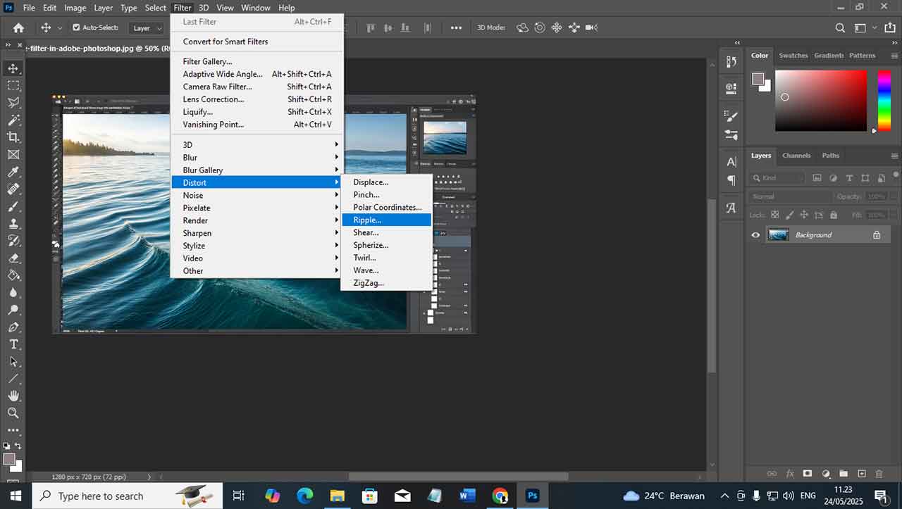 Mengenal Filter Ripple pada Adobe Photoshop: Fungsi dan Cara Penggunaannya