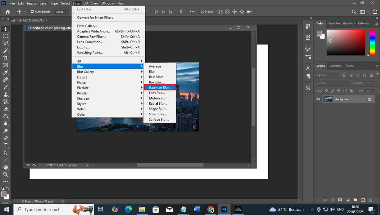 Gaussian Blur pada Adobe Photoshop: Fungsi, Cara Penggunaan, dan Tips Praktis