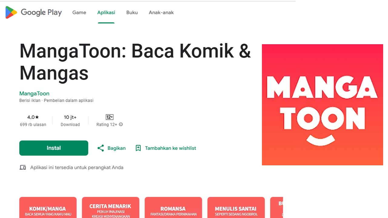 Review Lengkap Aplikasi MangaToon: Platform Baca Komik Digital Favorit di Indonesia