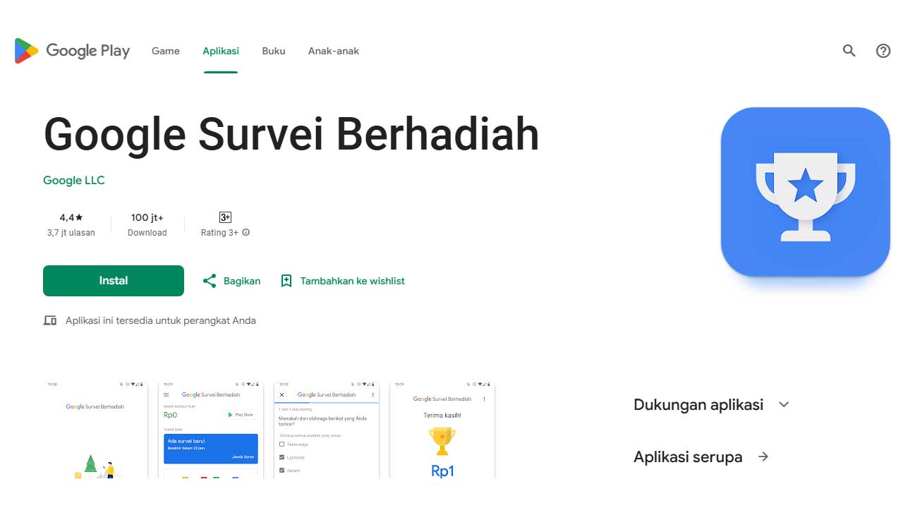 Manfaat dan Cara Menggunakan Aplikasi Google Opinion Rewards di Indonesia