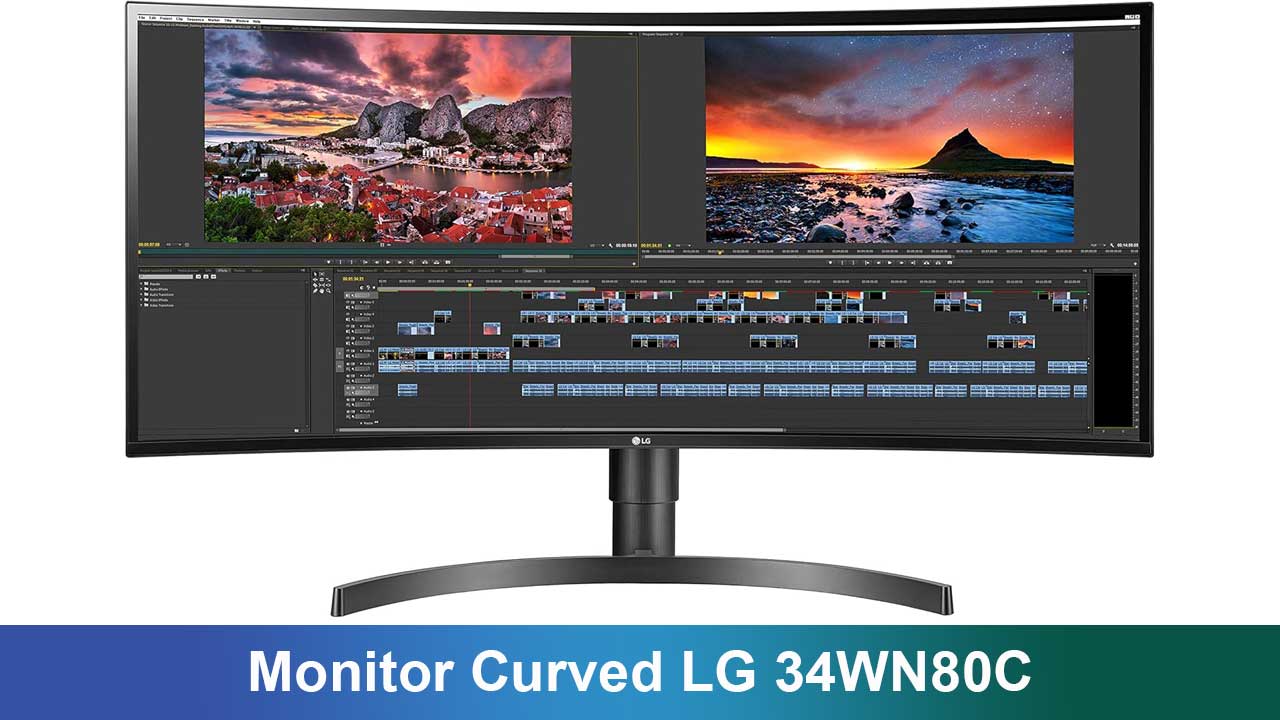 Monitor Curved LG 34WN80C: Layar UltraWide untuk Produktivitas dan Hiburan