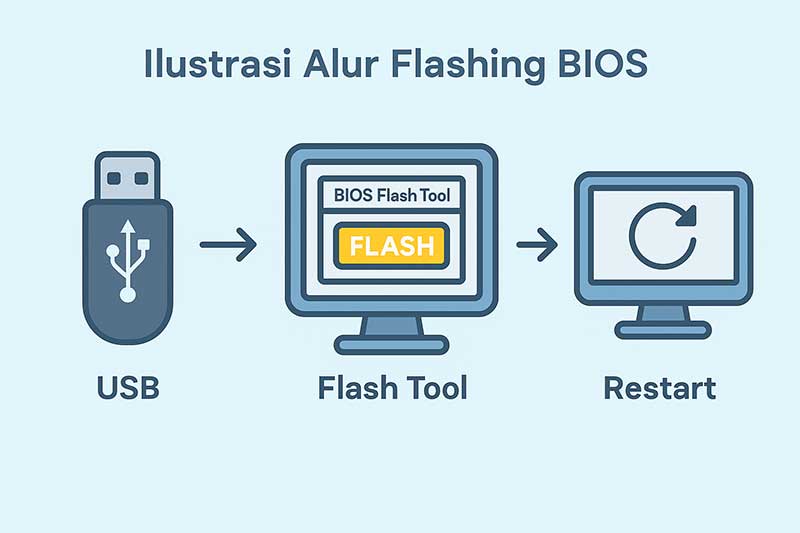 infografis Cara Reset CMOS dan BIOS