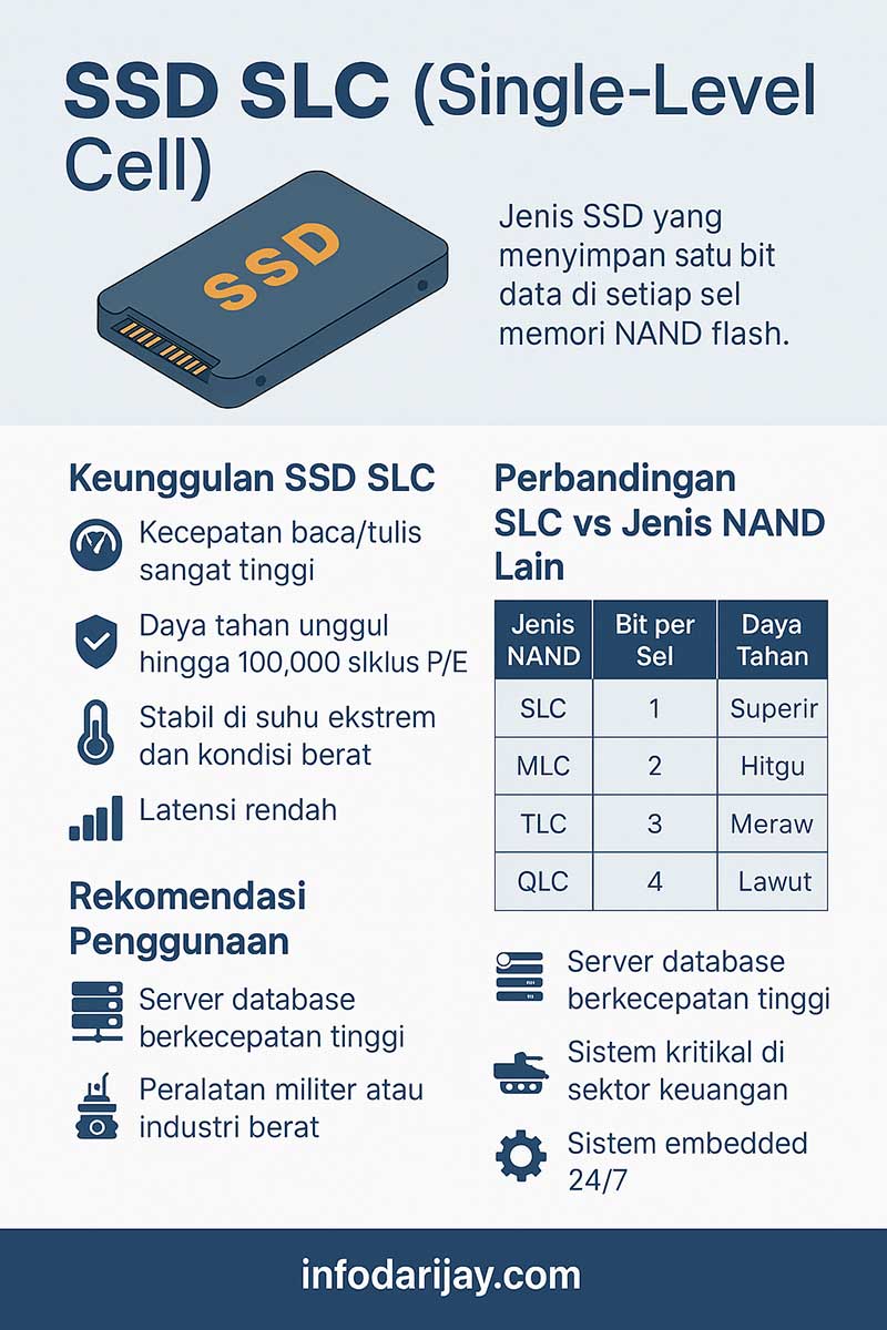 infografis SSD SLC (Single-Level Cell)