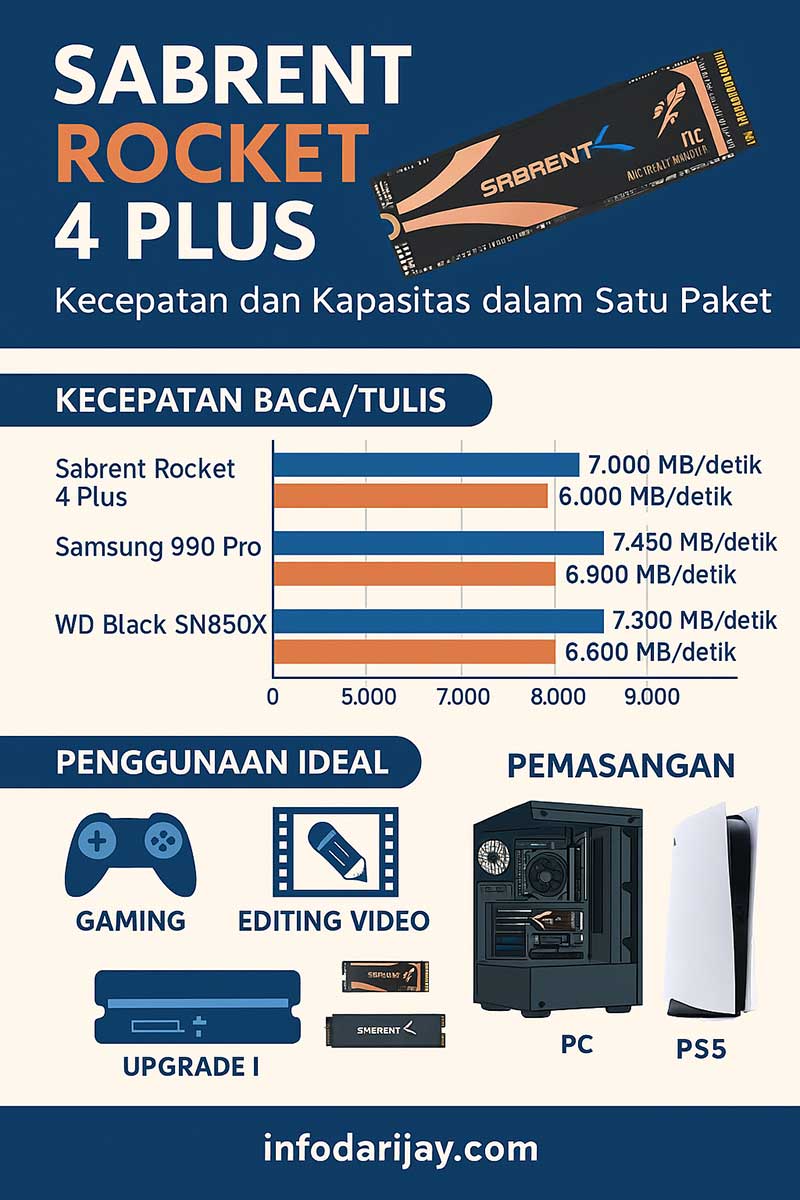 infografis Sabrent Rocket 4 Plus